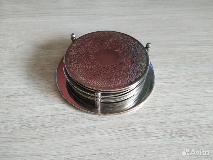 Подставки под стаканы чашки бокалы ретро винтаж