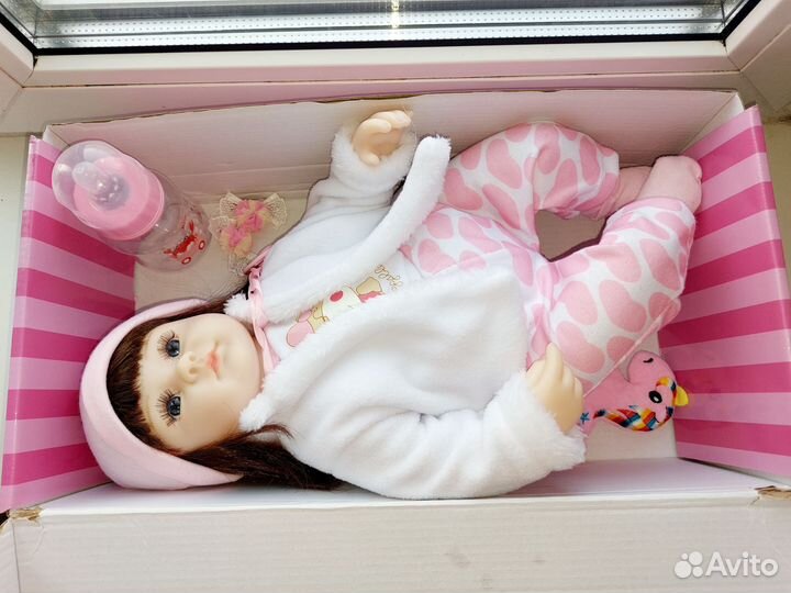 Кукла реборн силиконовая(мягкое тело) 42см