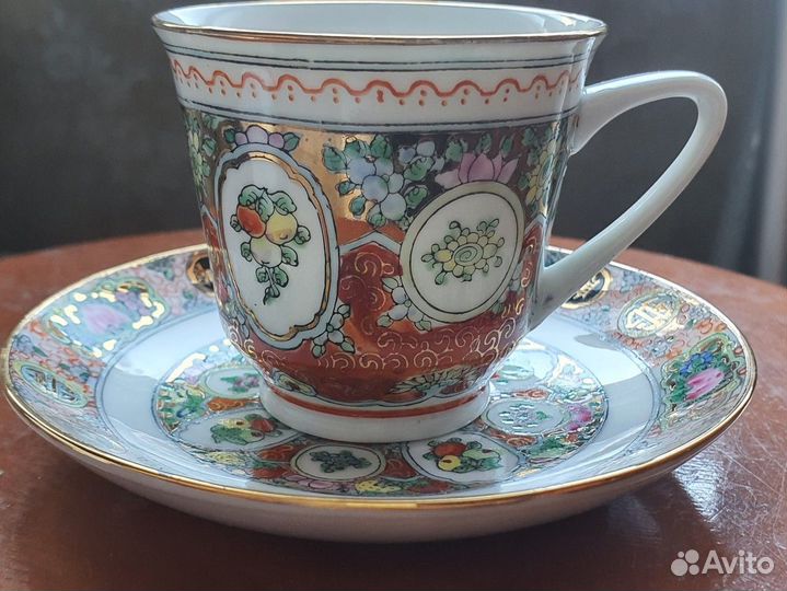 Кофейная пара из костяного фарфора