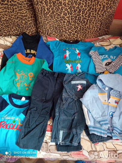 Огромный пакет одежды на мальчика 74-86