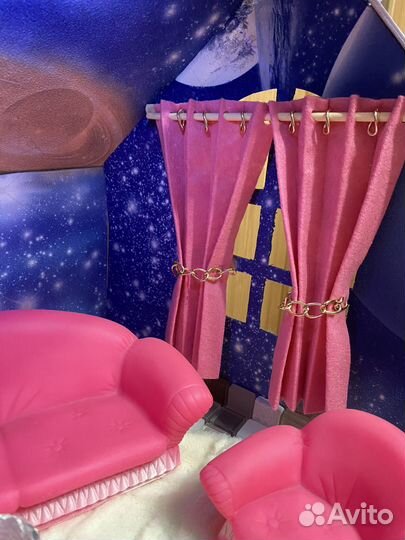 Шторы для кукольного дома barbie