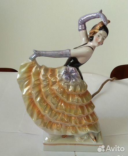 Статуэтка ночник гдр Танцовщица (Кан-кан)