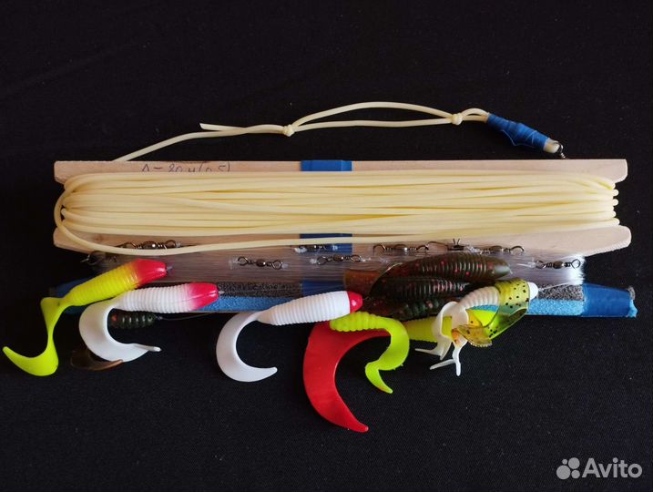Удочка донка на хищника с силиконовыми приманками