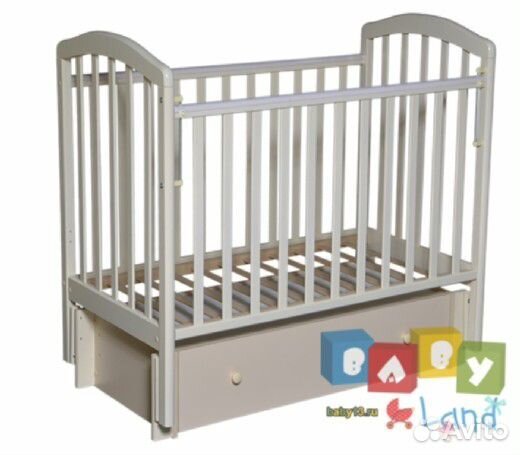 Кроватка Алита-4/6, маятник универсальный, с ящ