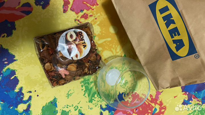 Ваза и сухоцветы IKEA