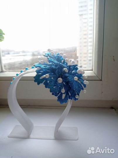 Ободок снежинка