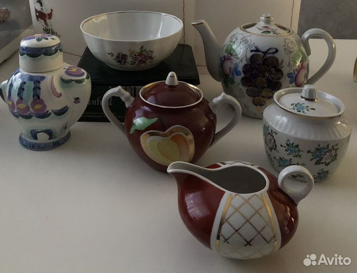 Чашки лфз молочники сахарница кувшин СССР