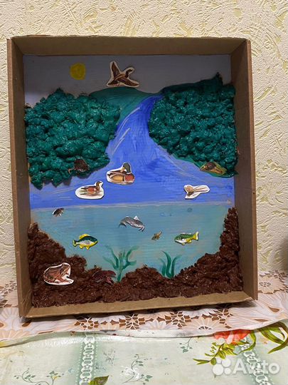 Учебный макет природного сообщества Река