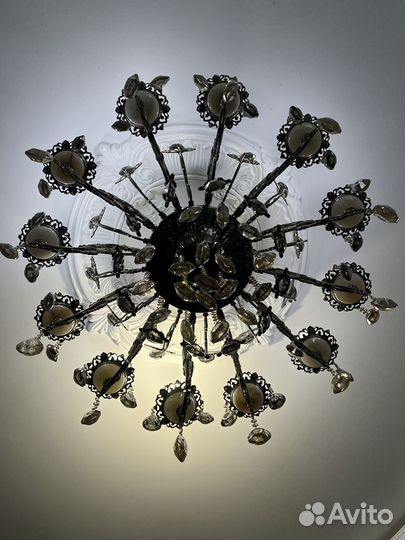 Люстры хрустальные бу