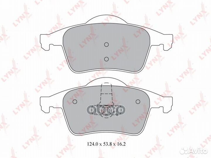 Колодки тормозные дисковые зад BD7812 lynxauto