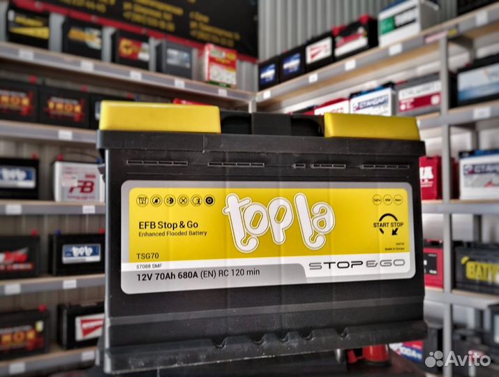 Topla EFB start Stop 70 для Ниссан кашкай