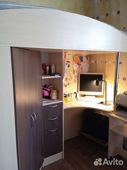 Детская кровать угловая