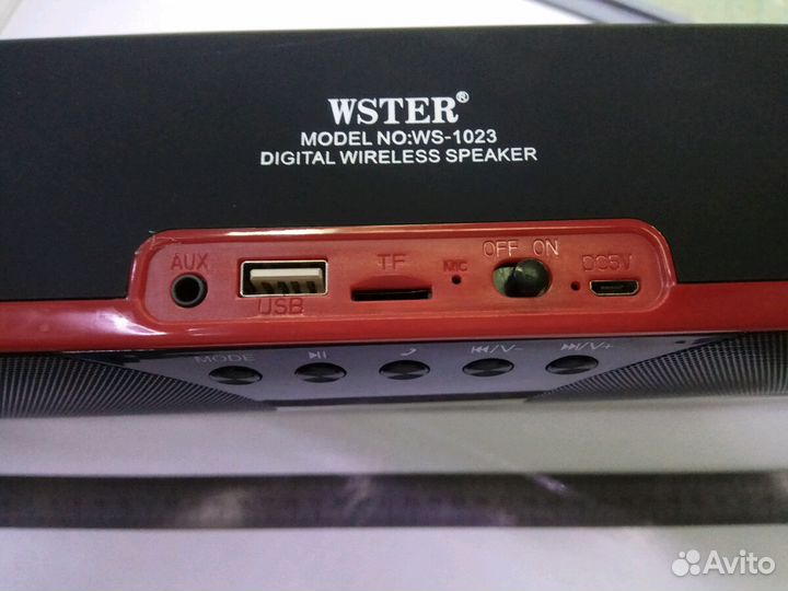 Колонка портативная с bluetooth wster 1023