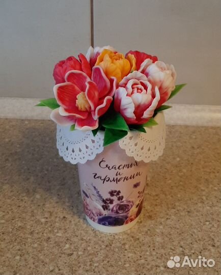 Мыльный букет ручной работы