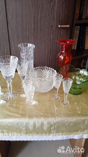 Хрусталь и стекло посуда СССР