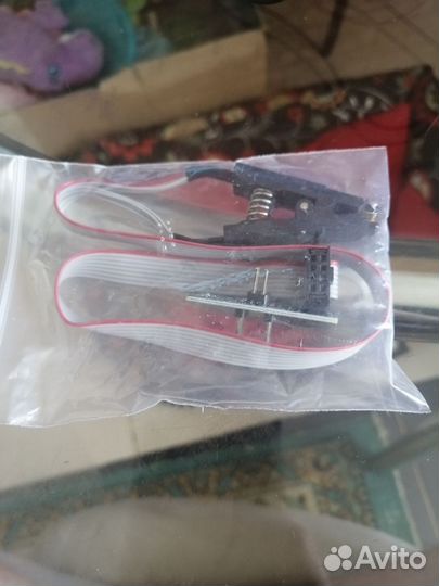 Программатор CH341A/B + Прищепка