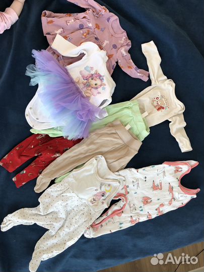 Одежда пакетом на девочку 68