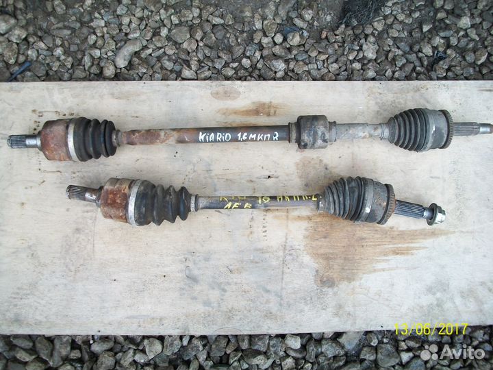 Полуось Привод Kia RIO 2013г 1.6 МКПП Кия Рио