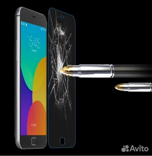 Защитное стекло на Meizu MX4 Pro (9H Толщ.0.3мм)