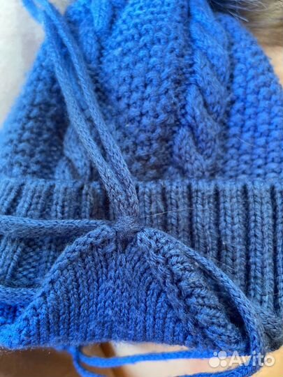 Зимняя шапка для новорожденного