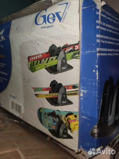 Магнитный багажник для горных лыж на две пары