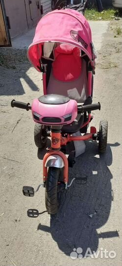 Детский велосипед с родительской ручкой