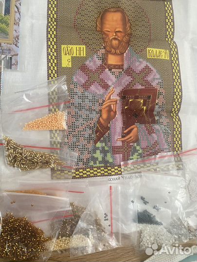 Бисер,мулине