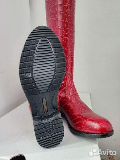 Сапоги для конного спорта flc croco red o