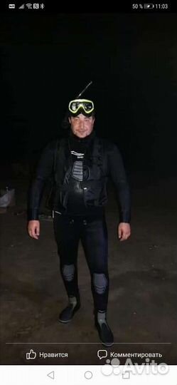 Комплект Мужского костюма для подводной охоты