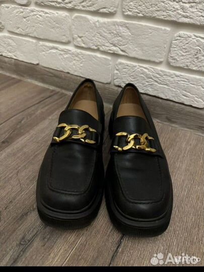 Лоферы 39 нат кожа