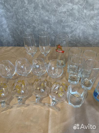 Фужеры бокалы, стаканы для сока, пивной бокал