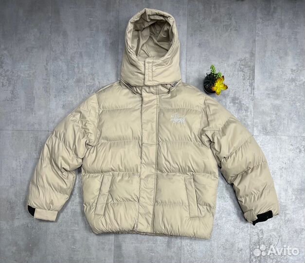 Пуховик зимний мужской stussy куртка зимняя