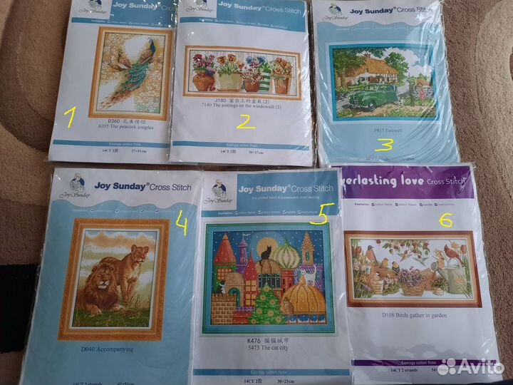 Наборы для вышивания разные