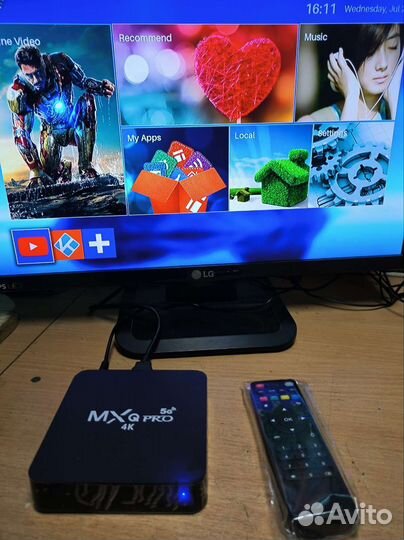 Smart tv андроид приставка тв-BOX 4K Wi-fi