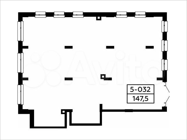 Аренда торговое помещение площадью 149.8 кв.м