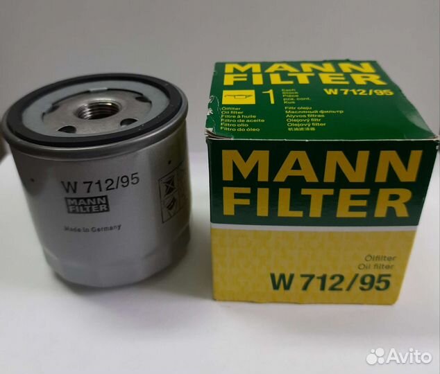 Фильтр масляный двс Mann W712/95