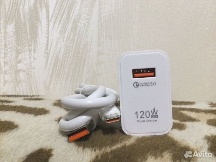Зарядное устройство 120 Вт + кабель