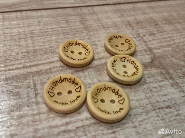 Пуговицы деревянные Handmade