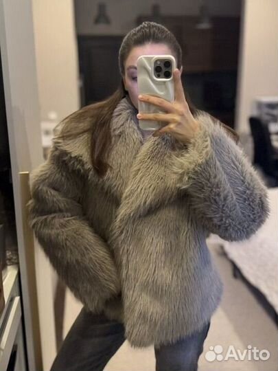 Искусственная шуба zara размер S