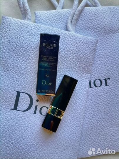 Помада Rouge Dior velvet 999 оригинал