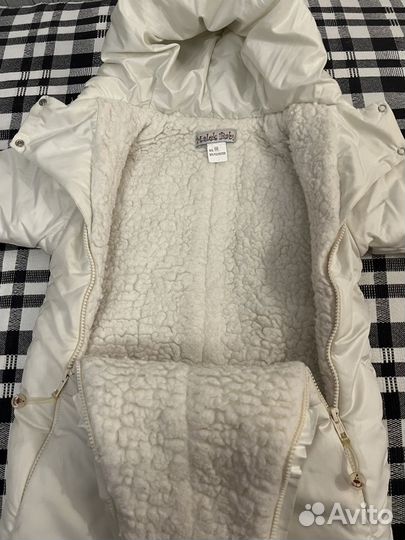 Зимний конверт в коляску на овчине 68