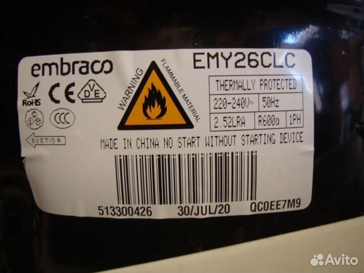Компрессор embraco emy26clc