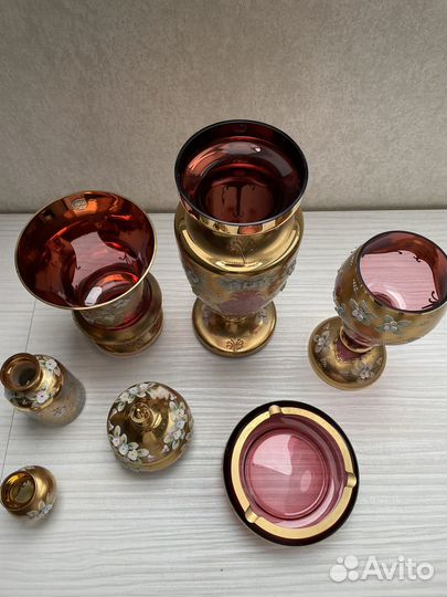 Вазы Чехия смальта