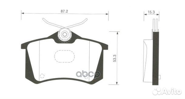 Колодки тормозные дисковые задние Серия:HI-Q VW