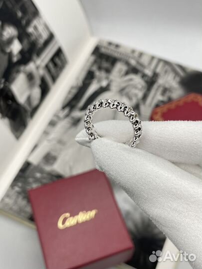 Кольцо cartier clash белое золото