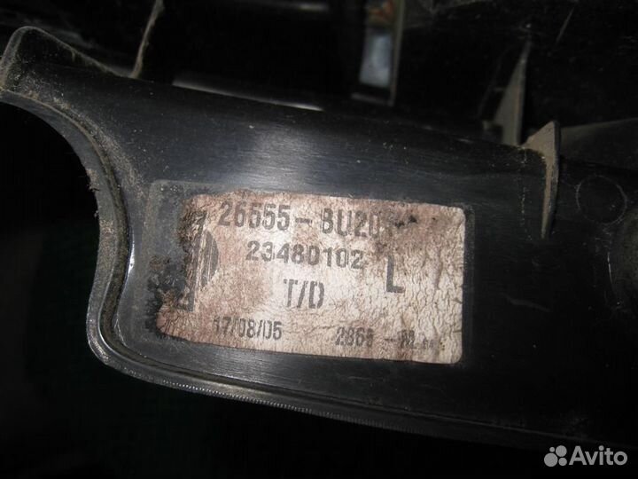 Фонарь задний левый Nissan Almera Tino 2005