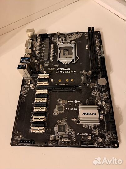 Материнская плата ASRock H110 Pro BTC+