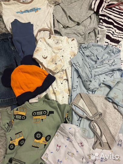 Детские вещи пакетом на мальчика 50 68