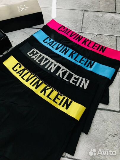 Трусы мужские боксеры calvin klein хлопок арт.365