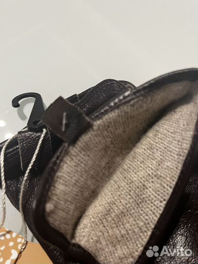 Перчатки женские кожаные демисезонные